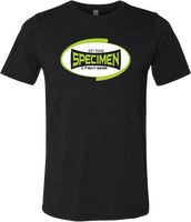 Black Specimen T shirt w/green oval logo.