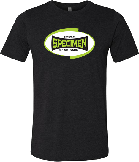 Black Specimen T shirt w/green oval logo.